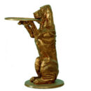 Bassett Hound Dog with Plate