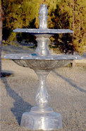 2 TIER PLAIN FOUNTAIN HEXAGONAL BOWLS