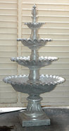 4 TIER SELF CONTAINER SCALLOP FOUNTAIN