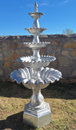5 TIER SELF CONTAINED SCALLOP FOUNTAIN