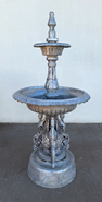 2 TIER SWAN FOUNTAIN WITH ARCHES, ROUND BOWLS