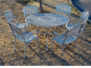 7 Piece Large Round Crossweave Patio Set