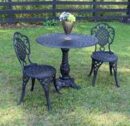 Hampton Bistro Set on Pedestal Table