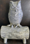 Owl on log #9