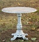 Basket Weave Pedestal Table