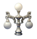 Horse Two Arms Fence Light