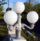 Victorian Fence Lights 3 Arms 4 Lights